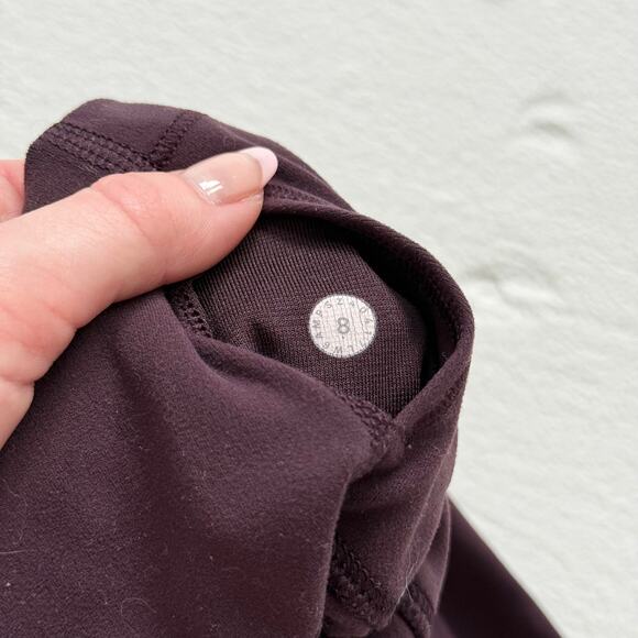 Lululemon Align High-Rise Crop Leggings 21" Purple, Size 8 - Picture 5 of 8